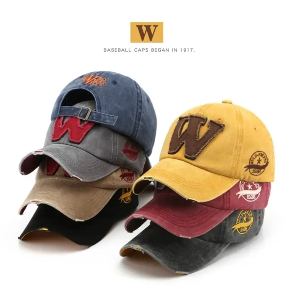 Women-Men-s-Baseball-Caps-Letters-W-Embroidery-Snapback-Hip-Hop-Hat-Adjustable-Cotton-Gorras-Unisex